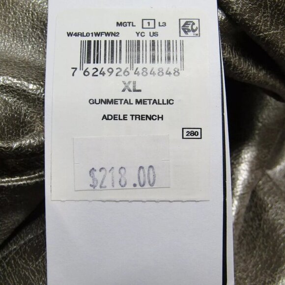 Guess Silver Trench Coat NWT - Picture 5 of 7